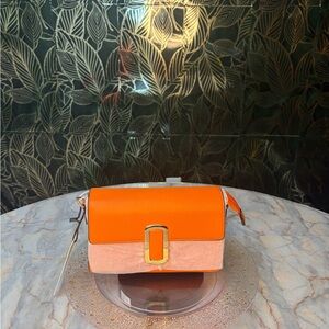 Orange and Pink Women's Bag